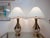 Off-white Plasto MFG Ceramic MCM Lamps - A Pair For Sale - Image 8 of 8