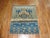 Early 21st Century Eclectic Green Denim Blue Sampler Rug, 20th Century - 3'7" x 4'3" For Sale - Image 5 of 6