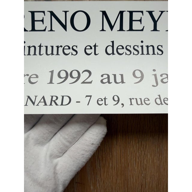 Peintures Et Dessins Exhibition Poster from Pedro Moreno Meyerhoff, France, 1992 For Sale - Image 4 of 8