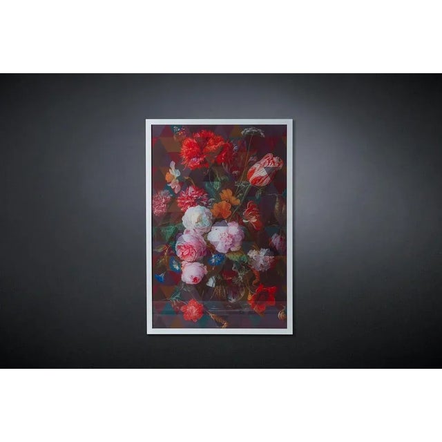 Italian Decorative Panel with Bouquet Con Cornice from VGnewtrend, in New conditions. Designed from 2000