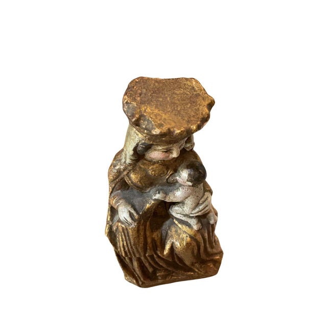 French Circa 1900 Madonna and Child France For Sale - Image 3 of 6