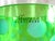 1970s Tall Green Cut to Clear Murano Glassware Vase For Sale - Image 5 of 7
