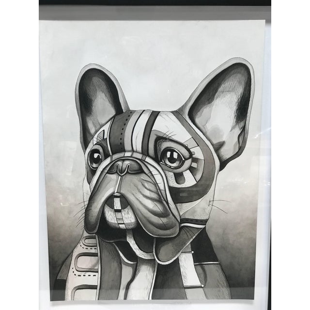 Painting based on rescue doggies. This is kicking off a series based on shelter pets. Completed with pen and ink....