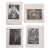 Mid 20th Century Expressionist Figurative Lithographs by James Joseph Kearns - Set of 4 For Sale - Image 9 of 9