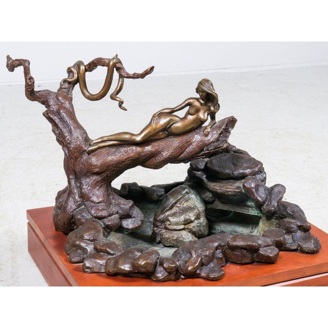 Mid 20th Century Mid 20th Century Kelly Farrell Bronze Fountain "Eve" For Sale - Image 5 of 7