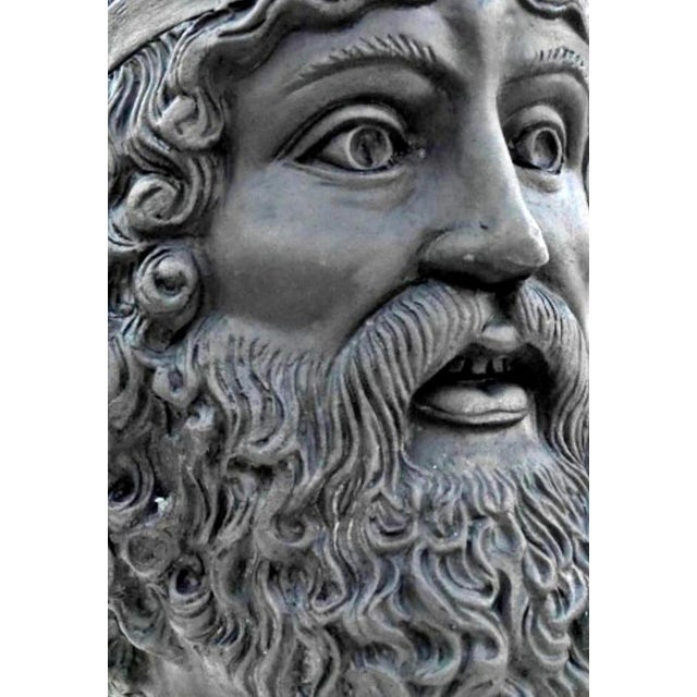 Baroque Early 20th Century Head of Bronze attributed to Riace Called Il Vecchio in Terracotta For Sale - Image 3 of 7