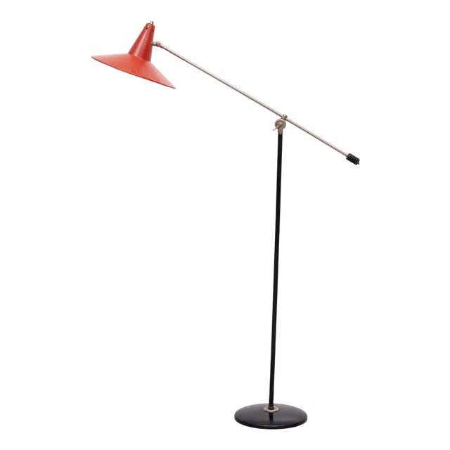 Floor Lamp by Wim Rietveld, Holland, 1960s For Sale