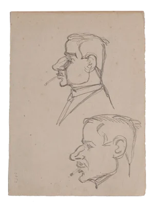 Gabriele Galantara - Figures - Original Pencil Drawing - Early 20th Century