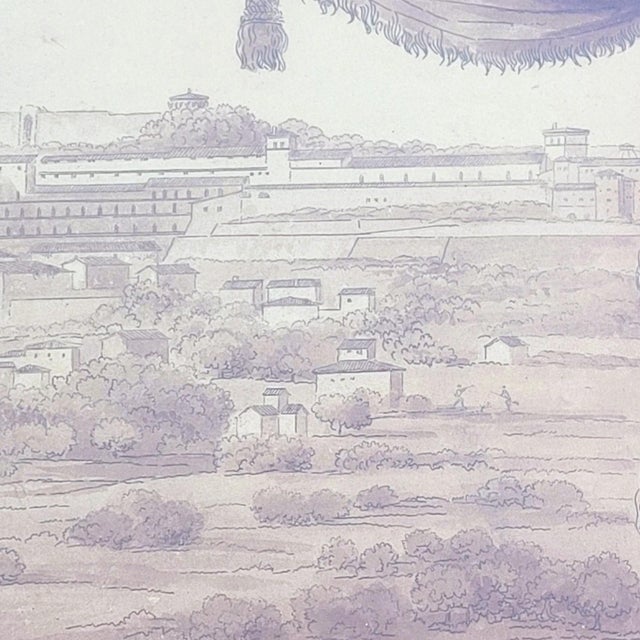Views of Rome, 19th Century, Ink on Paper, Framed, Set of 3 For Sale - Image 5 of 18