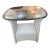 Lloyd Flanders Loom Wicker Side Table W Glass Vintage For Sale