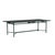 Brown Jordan Venetian 44" x 98" Dining Table - Glass Top in Forest Green For Sale