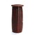 Antique Arts & Crafts Embossed Paneled Grape & Leaf Redware Pottery Vase C1920 For Sale - Image 4 of 9