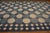 Blue 1930s Blue White Octagonal Antique Indian Cotton Dhurrie Rug 12'3" X 19' Flat Weave Cotton Carpet For Sale - Image 8 of 17