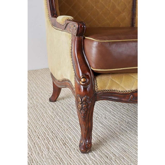 Late 20th Century French Provincial Hooded Dome Canopy Porter Loveseat For Sale - Image 4 of 8