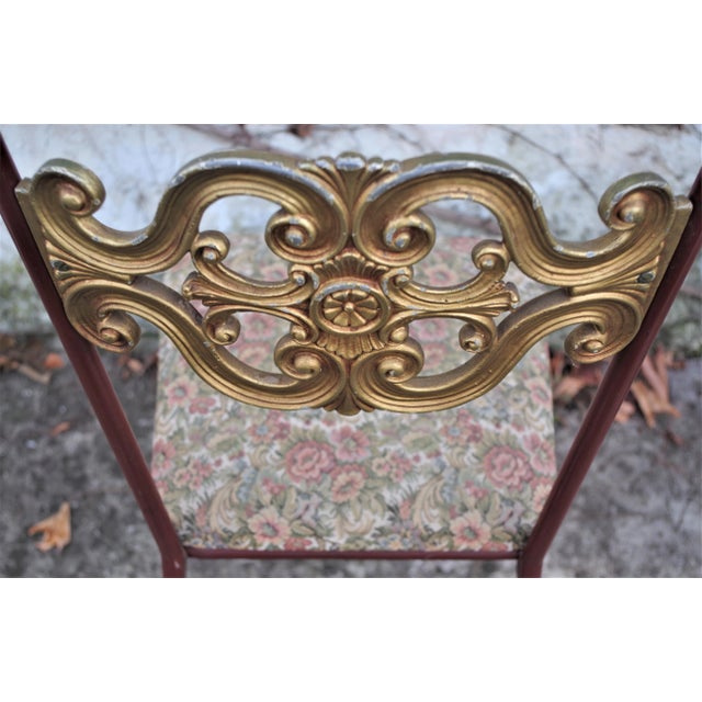 Brass Dining Chair, 1940s For Sale - Image 6 of 10