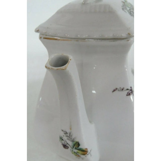 Bridgwood Son England Porcelaine Opaque Coffee Tea Pot For Sale In Miami - Image 6 of 11