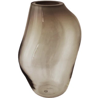 Supernova IV Silver Smoke M Vase by Simone Lueling for ELOA For Sale