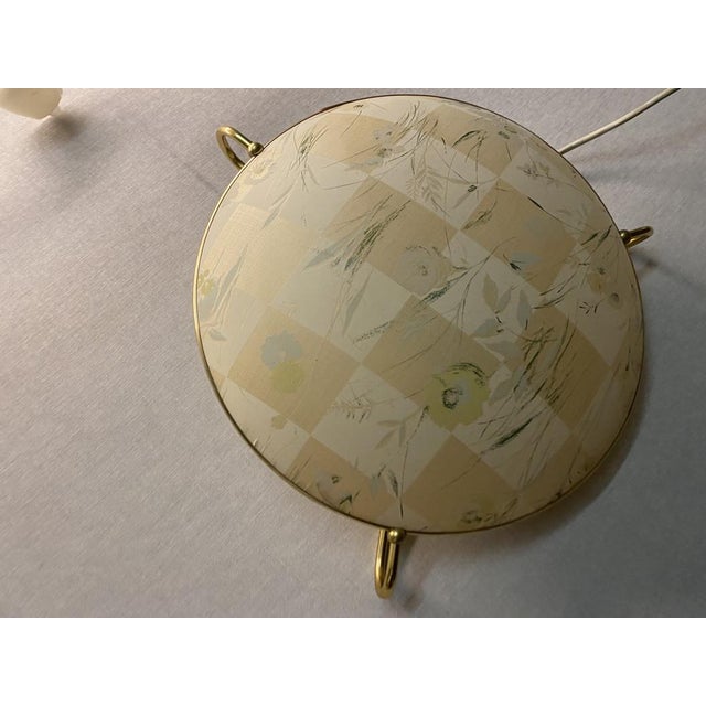 Cream Mid-Century Ceiling Lamp with Flower Pattern from Erco, 1950s For Sale - Image 8 of 18