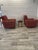 1960s Vintage Mad Man Armchairs and Ottoman from Tatra Nafromtok, 1965, Set of 3 For Sale - Image 5 of 11