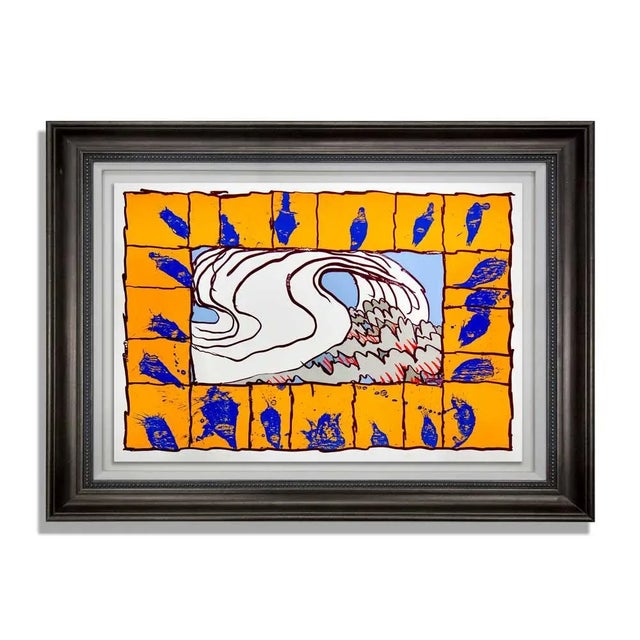 1980s Pierre Alechinsky Original Lithograph Ltd 1981 W/Custom Framing For Sale - Image 5 of 5