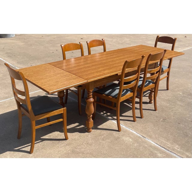 Vintage English Draw Leaf Dining Table For Sale - Image 12 of 12