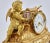 Allegories of Painting Mantel Clock in Gilded Bronze, Early 20th Century For Sale - Image 8 of 11