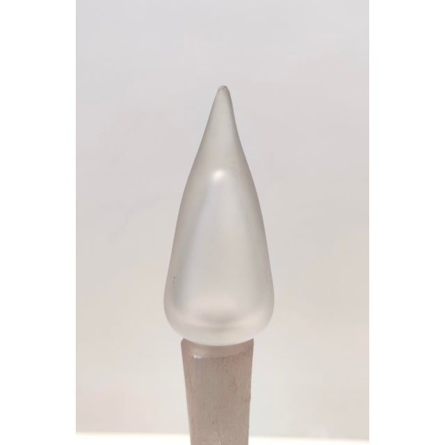 Vintage Scavo Glass Bottle by Luigi Mellara, 1970s For Sale - Image 13 of 15