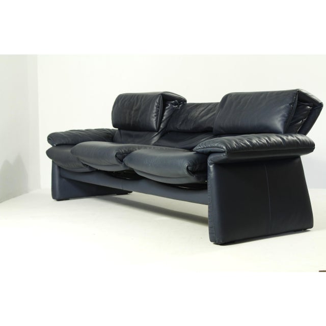Three-Seater Leather Sofa from Erpo Int., 2000s For Sale - Image 4 of 18