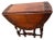 Antique Oval Gate Leg Kitchen Table Drop Side Leaf Carved Mahogany Barley Twist For Sale In Palm Springs - Image 6 of 13