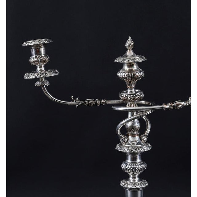 Antique Sheffield George III Candelabra, 18th Century, Set of 4 For Sale - Image 5 of 18