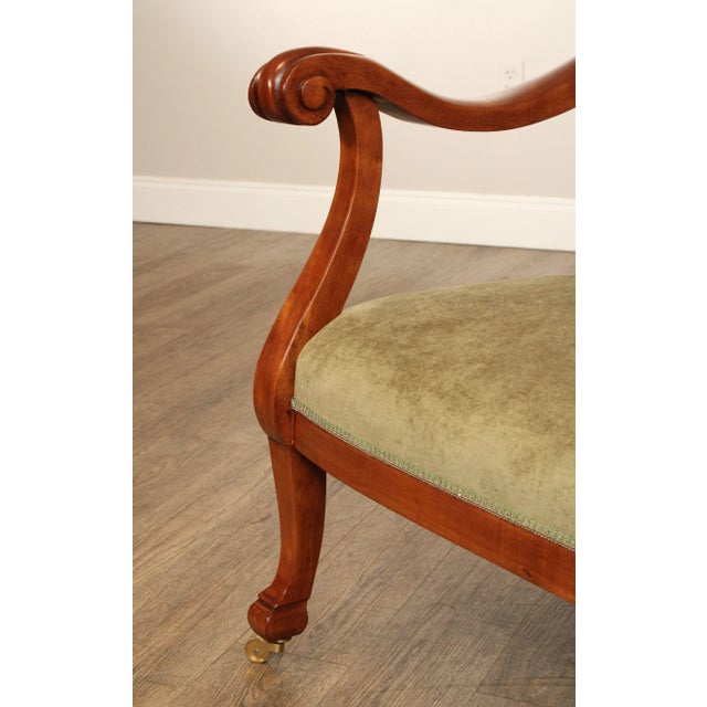 Antique Victorian Lion Head Carved Settee For Sale - Image 10 of 12