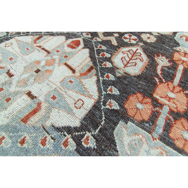 Textile 1920s Vintage Caucasian Karabagh Vase Wool Pile Handwoven Rug For Sale - Image 7 of 11