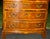 Traditional Pair of Mid-Century Henredon Aston Court Georgian Style Burl Wood & Mahogany Bow-Front Bachelor Chests - 2 Pieces For Sale - Image 3 of 11