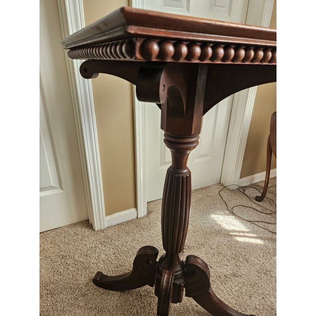 Vintage Carved Wood Pedestal Stand For Sale - Image 12 of 15