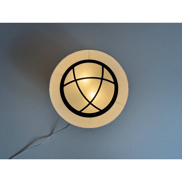 2010s Orbit Drum Flush Mount Ceiling Light For Sale - Image 5 of 11