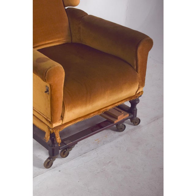 Antique English Articulated Armchair, 1890s For Sale - Image 11 of 12