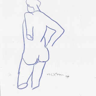 1994 Norbert Voelkel Greek Sculpture Drawing For Sale