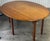 1980s Vintage Wright Table Company English Gateleg Yew Wood Drop Leaf Dining Table For Sale - Image 5 of 9