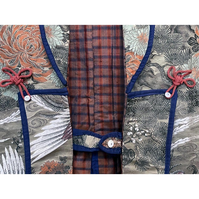 19th Century Japanese Ceremonial Brocade Jinbaori Vest Jacket For Sale - Image 5 of 18