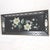 Mid Century Toleware Floral Tray Bar Cart Sever Black Oblong For Sale - Image 10 of 15