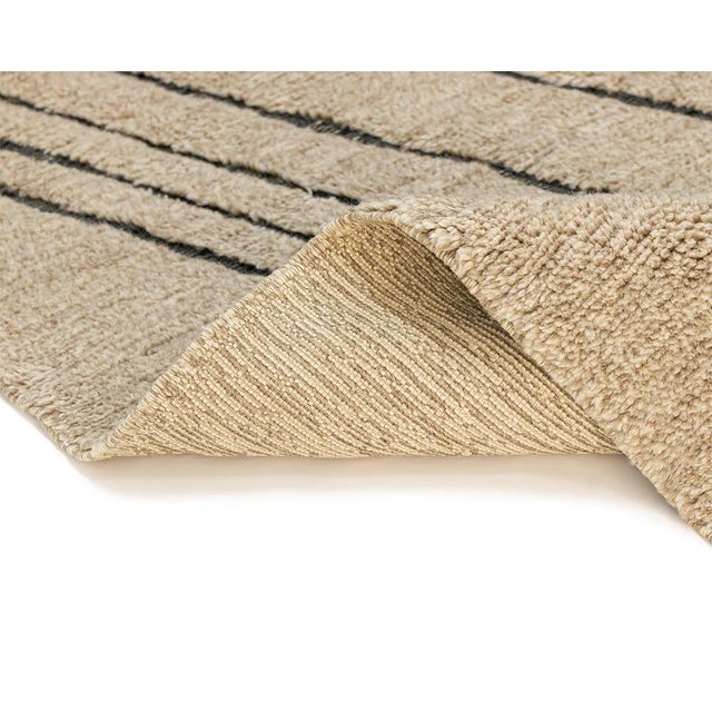 Large Hand-Knotted Wool Premium Rug by Azele Studio For Sale - Image 4 of 13