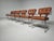 Set of six “Tucroma” dining chairs designed by Guido Faleschini for i4 Mariani, Italy, circa 1970s. Featuring rich cognac...
