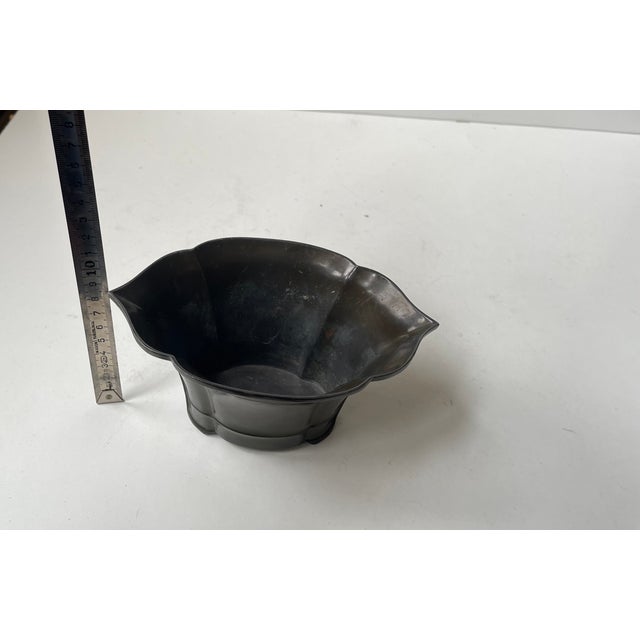 Gray Art Deco Vase in Disko Metal by Just Andersen, 1930s For Sale - Image 8 of 9