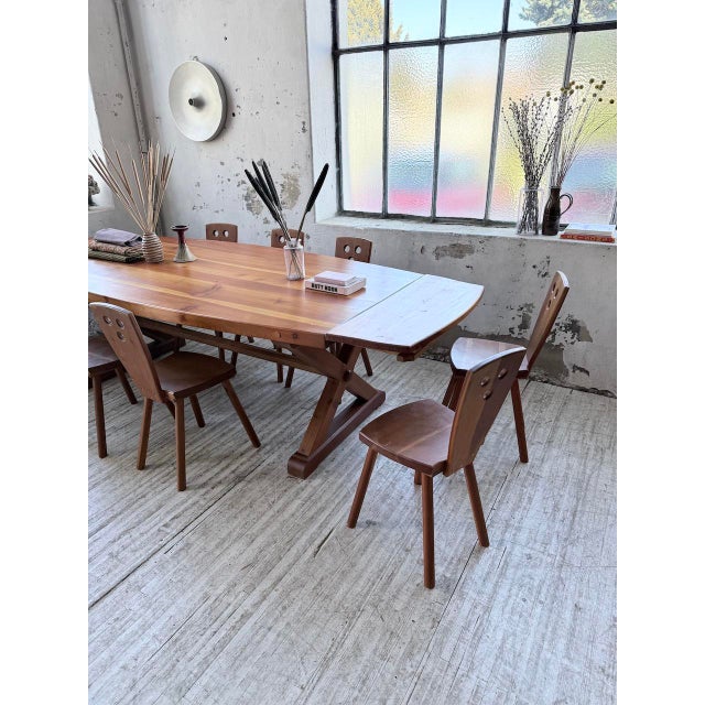 Table and Chairs Set by Malmvall, 1950s, Set of 9 For Sale - Image 18 of 18