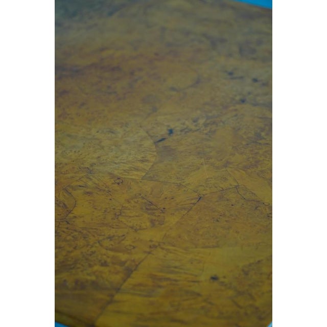 Antique Late 19th Century Swedish Square Folding Table in Burl Wood For Sale - Image 10 of 18