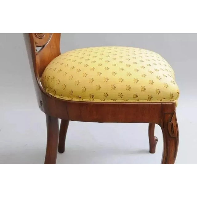 Wood Mid 19th Century Antique Victorian Laminated Walnut Scroll Slipper Chair Attr. John Belter For Sale - Image 7 of 10