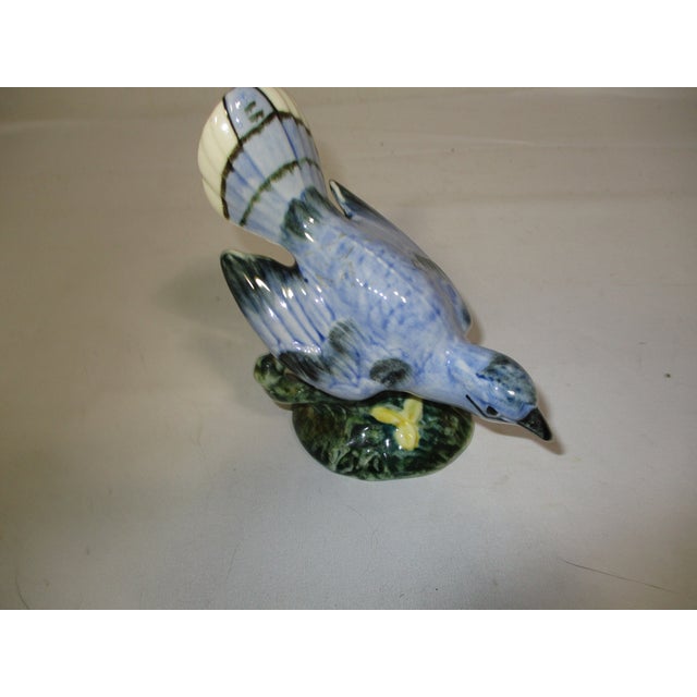 Figurative Stangle Pottery Blue Bird For Sale - Image 3 of 11