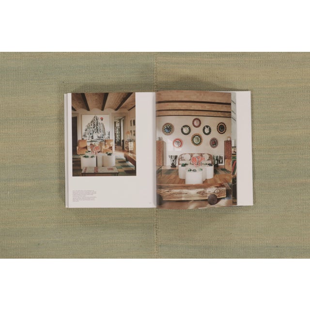 Rug & Kilim’s Contemporary Textural Solid Kilim in Ice Blue and Gold Tomes For Sale - Image 9 of 10