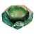 1970s Italian Royal Gallery Green Glass Bowl For Sale