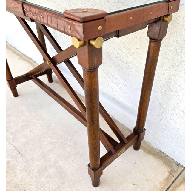 Bauer International Stiles Serengeti Campaign Buffet Console Table For Sale - Image 11 of 12